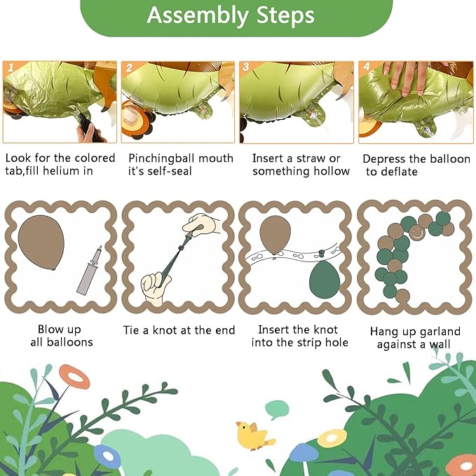 Forest Animals Jungle Birthday Decoration for Boy & Girl Orange
