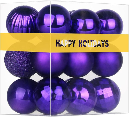 18Pcs Christmas Balls Ornaments for Xmas Tree - Shatterproof