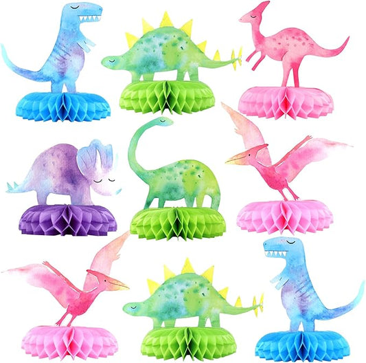 Dinosaur Baby Shower Centerpieces 12 PCS Dino Party Honeycomb