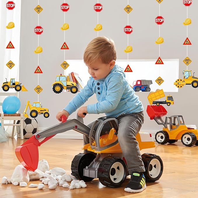 Construction Birthday Banners Construction Birthday Party Supplies