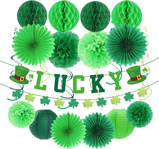 St Patricks Day Decorations Saint Patrick's Party Decor 22pcs Lucky