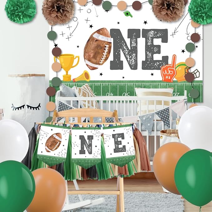 Football 1st Birthday Party Decorations Football 1st High Chair