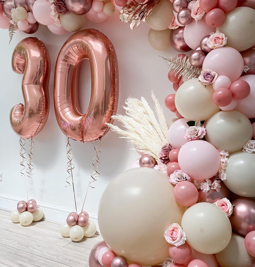 Pink Balloons 12 Inch 50 Pcs Baby Shower Party Balloons Happy Birthday