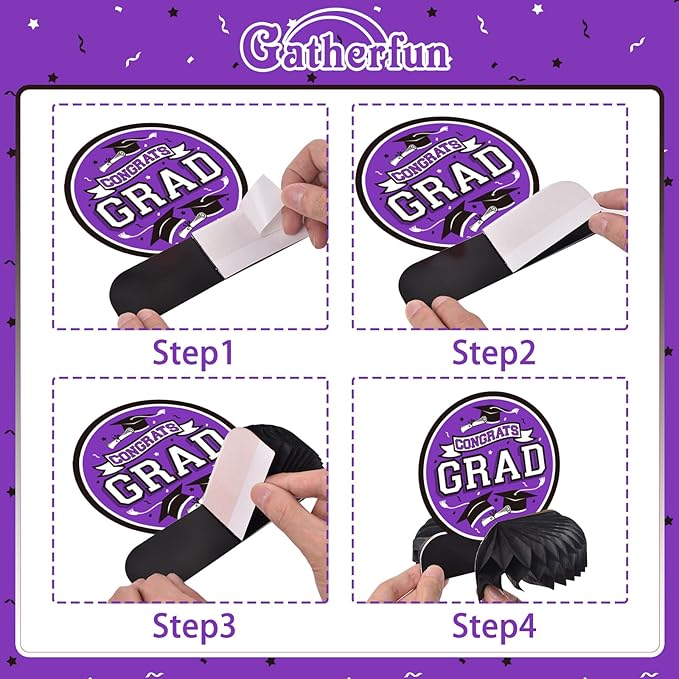 9PCS Graduation Party Decorations Class of 2026 Congrats Grad Table #5