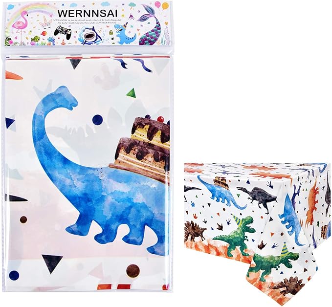 1PCS Dinosaur Tablecloth - Dinosaur Birthday Decorations