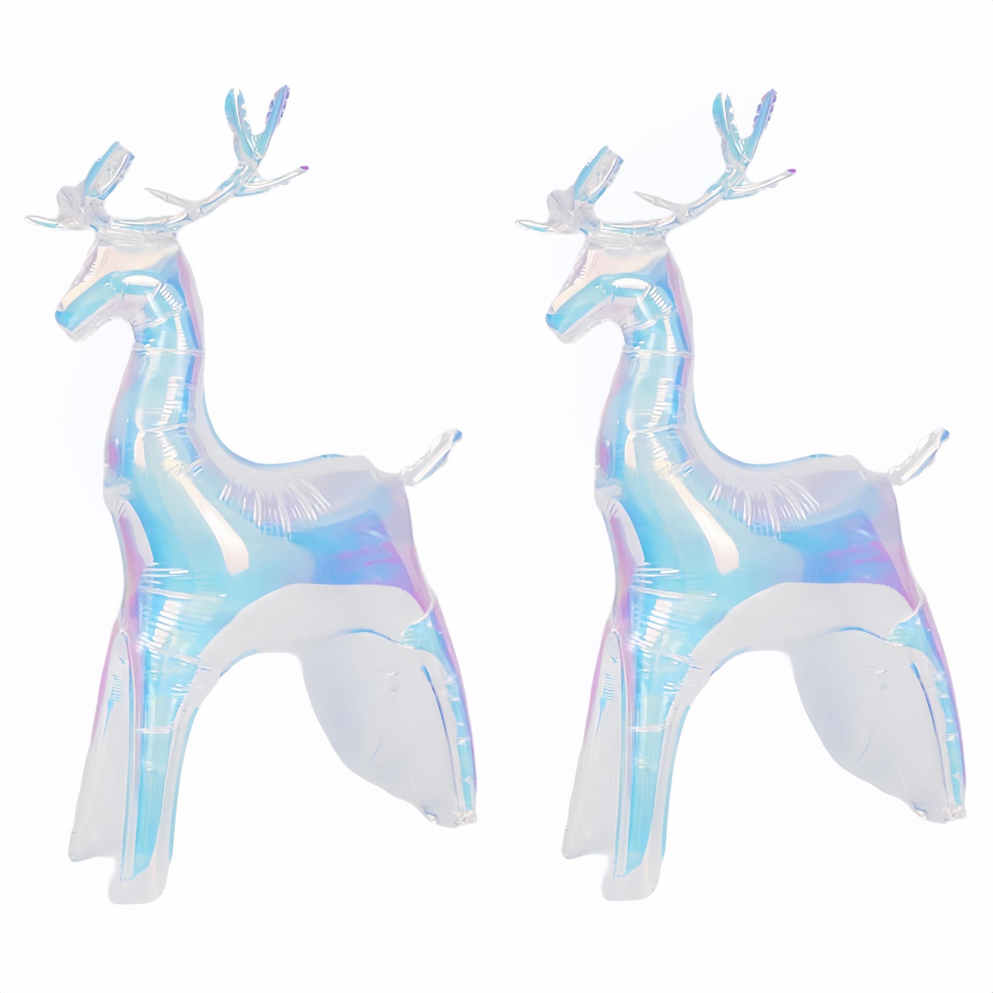 2Pcs Iridescent Reindeer Balloons Deer Elk Decoration/Christmas Giant