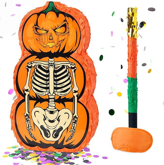 Halloween Skull Piñata Pumpkin Skull Piñata Halloween Wicked Pumpkin