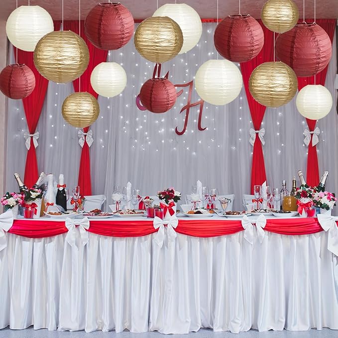 Paper Lanterns Party Decorations, Round Hanging Paper Lanterns