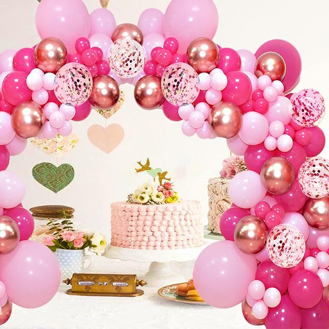 Pastel Pink Balloons 12 Inch 100 Pack light Pink Latex Balloons Baby