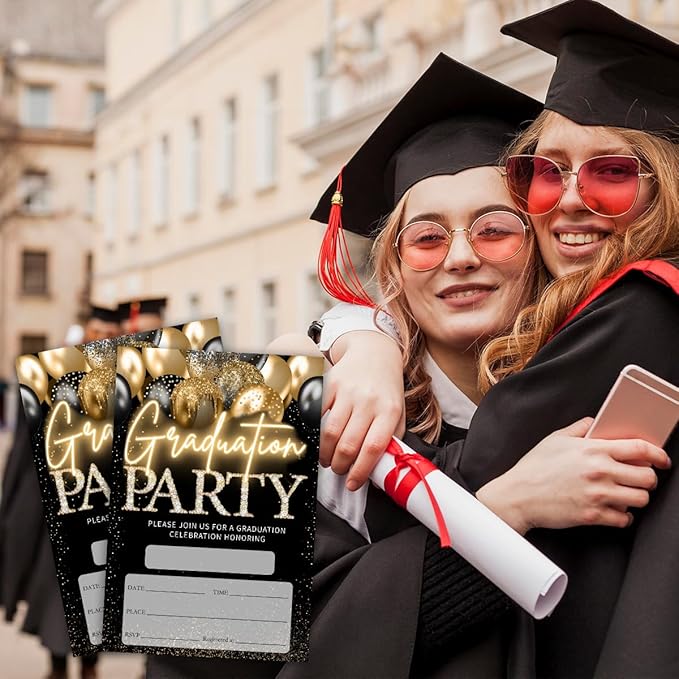 4"x6" Graduation Party Invites - Set Of 20 College, Junior, High