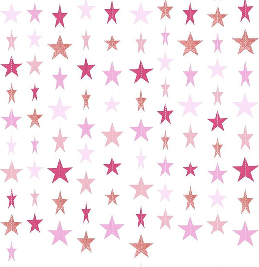 Patelai Glitter Star Garland Banner 2026 Graduation Decor 130 Feet #16