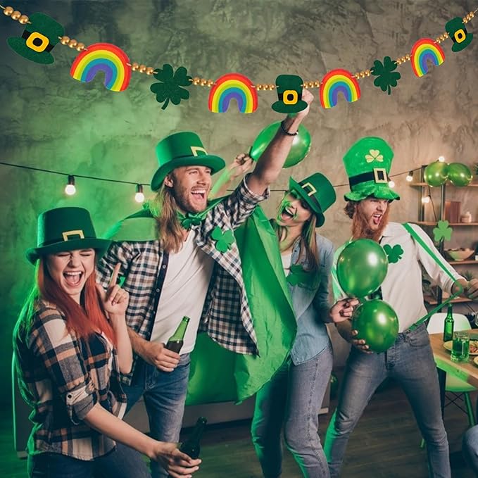 St Patricks Day Banner Decorations St Patricks Day Garland Decor