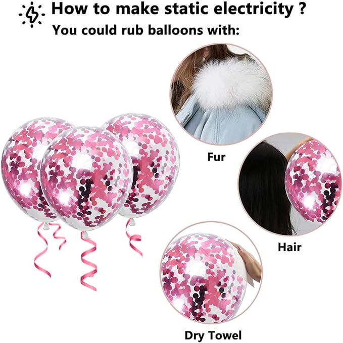 Togvu Hot Pink and Baby Pink Balloons, 60 Packs 12 Inch Premium Pink