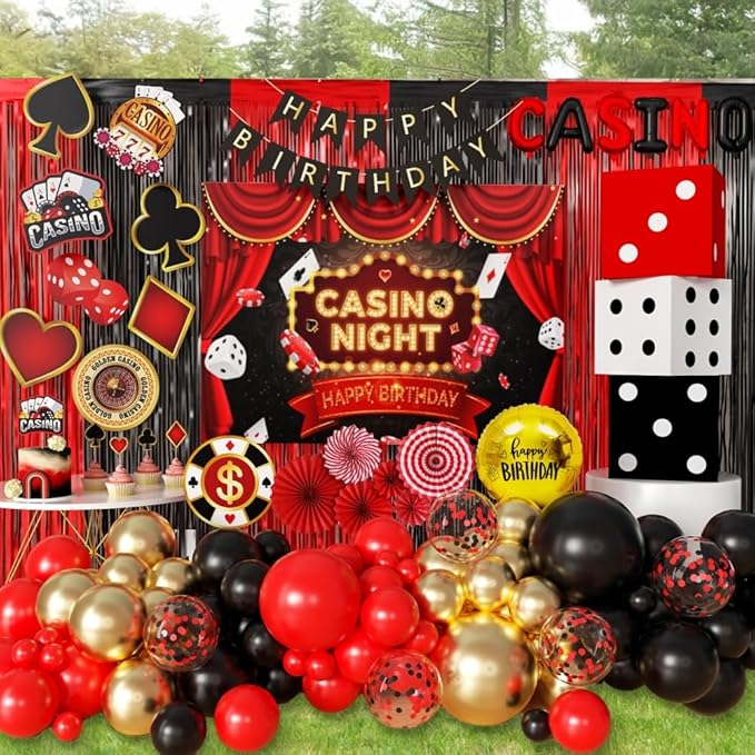 Casino Theme Party Decoration Las Vegas Birthday Party Casino
