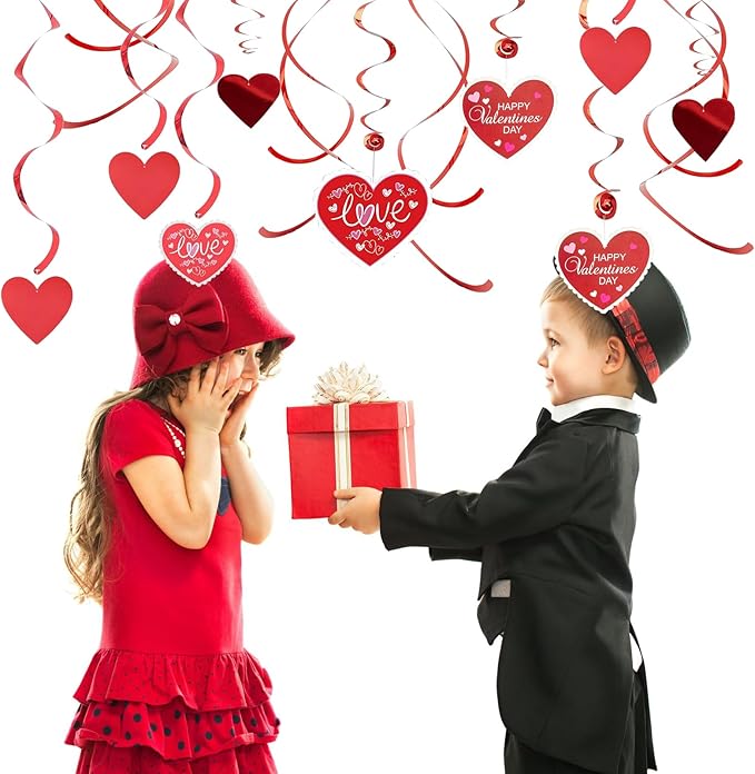 Valentine's Day Party Decorations Set Kits Valentines Hanging Heart