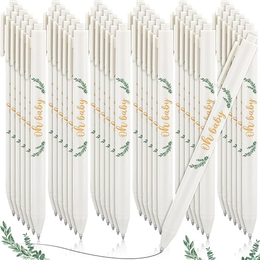 Ireer 36 Pcs Sage Greenery Baby Shower Pens Gifts Bulk Party Favors