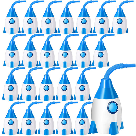 Tanlade Space Cups Bulk Plastic Rocket Shape Cups 4.3 x 3.2 inches Blu