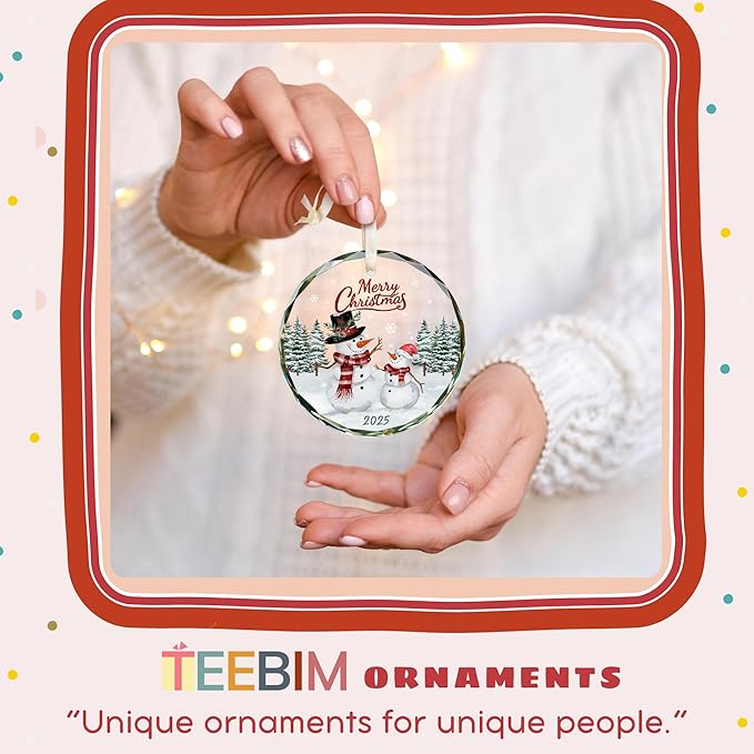 Snowman Ornaments - Snowman Christmas Ornament 2025 - Winter Holiday