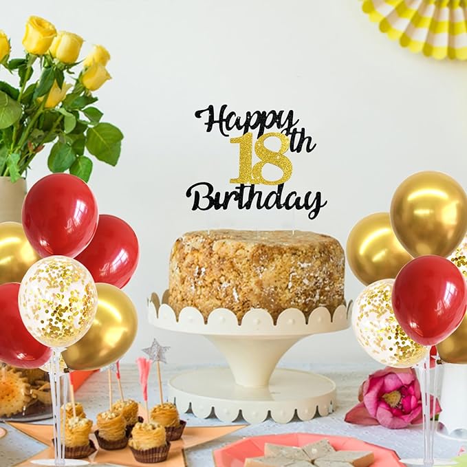 Red and Gold Balloon Stand Kit with Balloons for 2026 Graduation