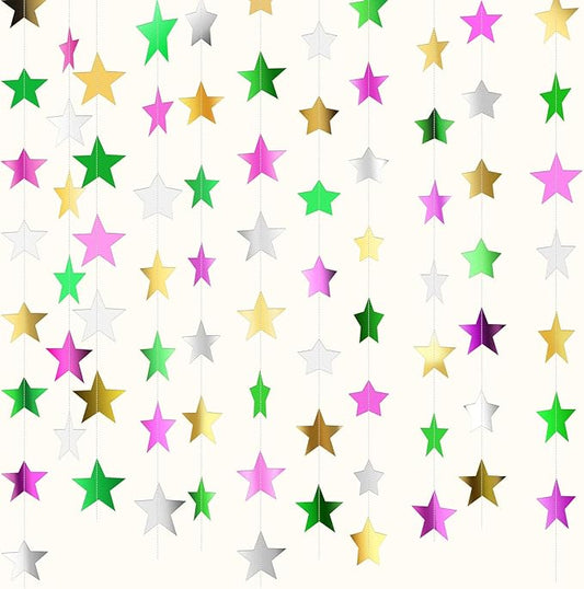 Patelai Glitter Star Garland Banner 2026 Graduation Decor 130 Feet #15