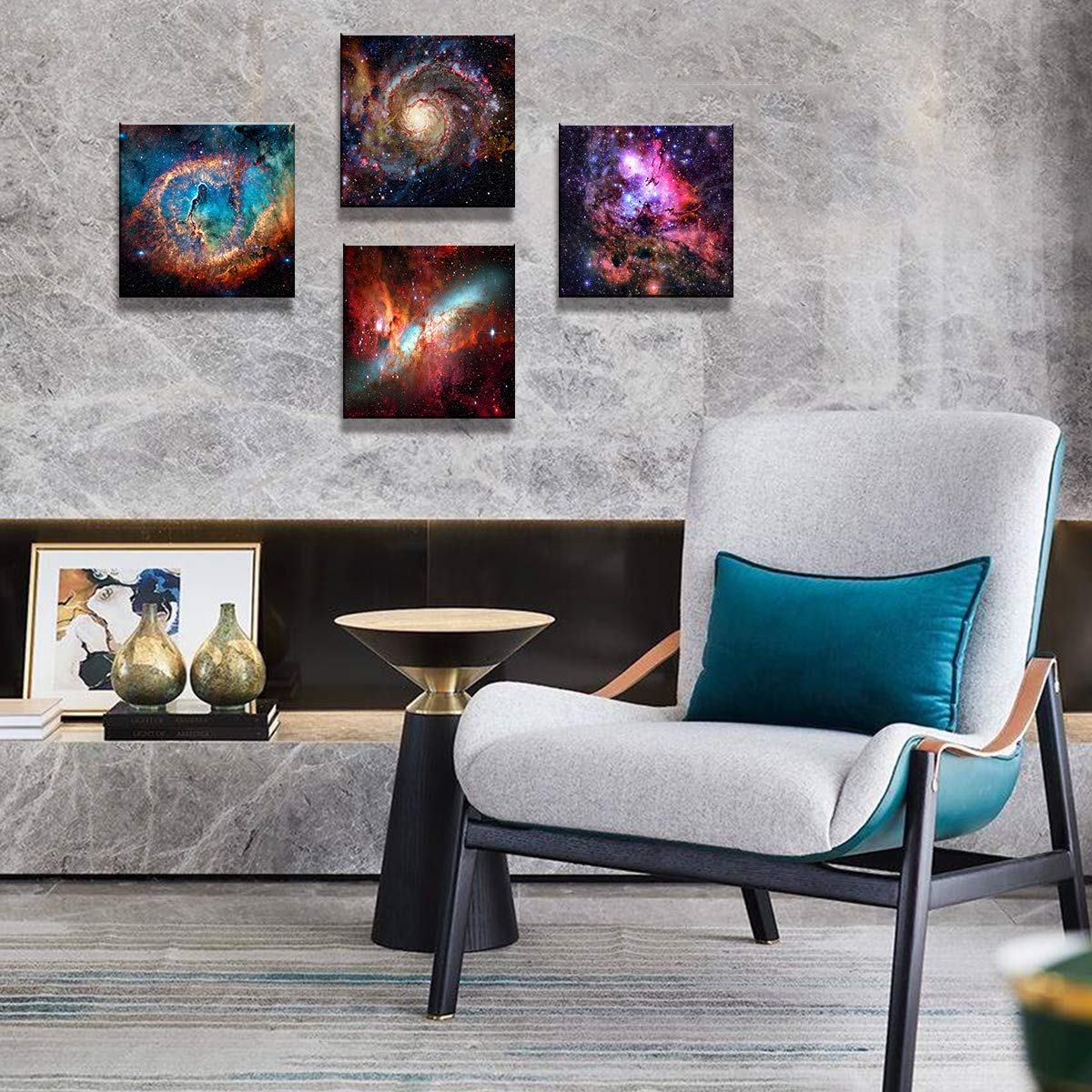 Nebula Galaxy Wall Art Painting Prints on Canvas Wall Decorations