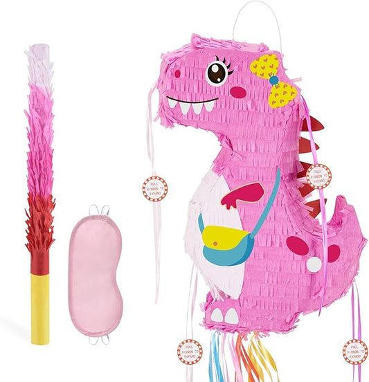 Foldable Dinosaur Piñata Pull String Dinosaur Birthday Party