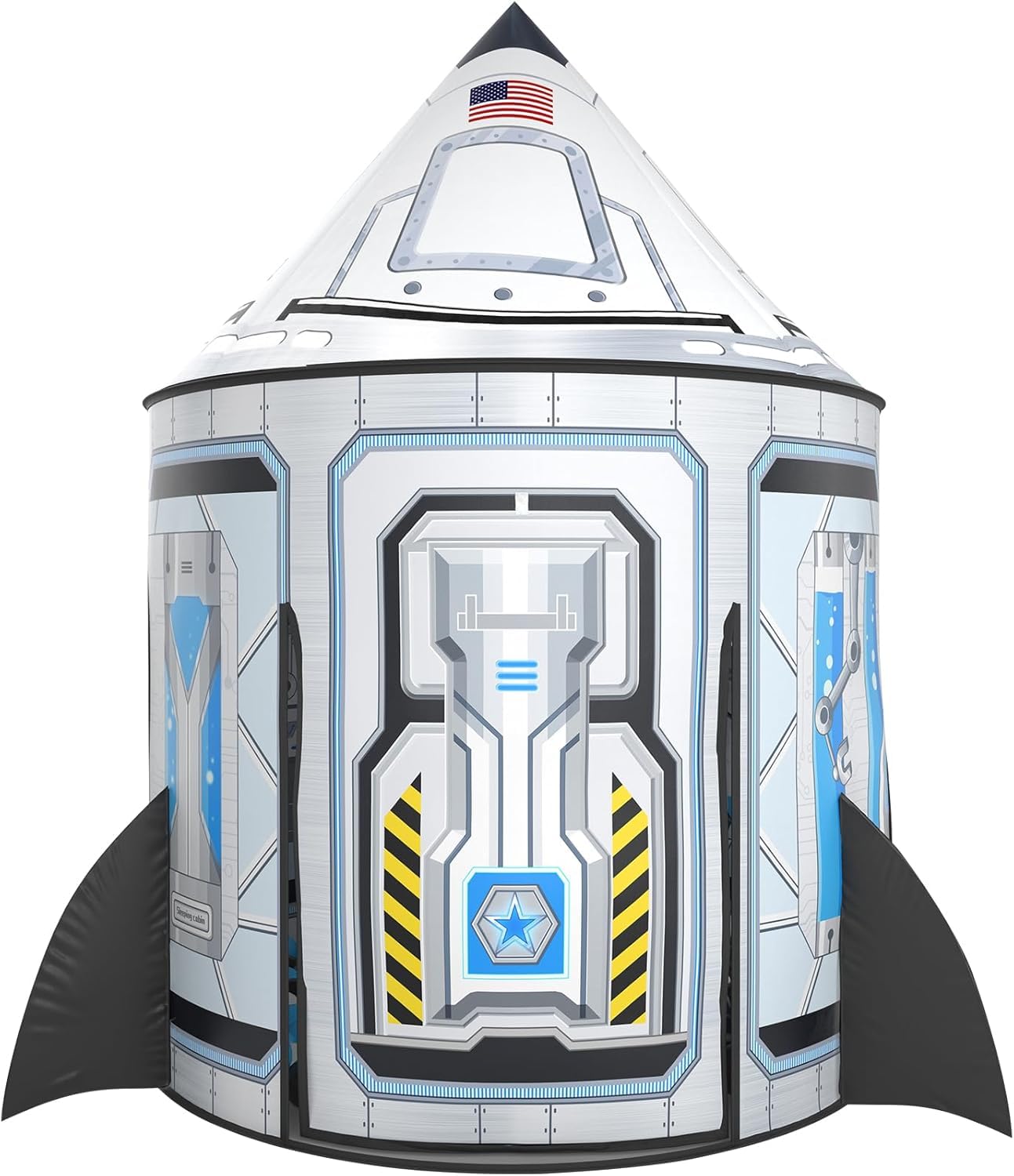 PigPigPen Rocket Ship Tent for Kids: Instant Indoor Outdoor Space