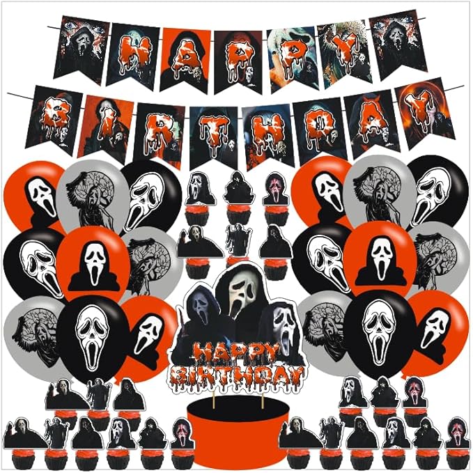 Scream Movie Party Decorations Birthday Party Supplies For Horror