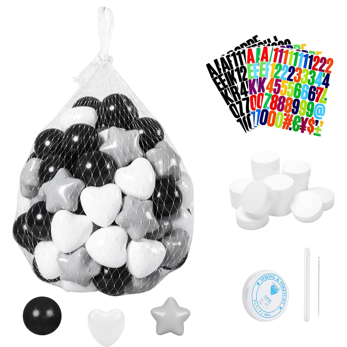 DIY Giant Friendship Bracelet Birthday Garland Kit with Letters Ball