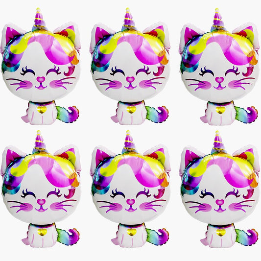 Pet Animal Unicorn Cat Balloon Caticorn Balloon Cute Pussycat Party