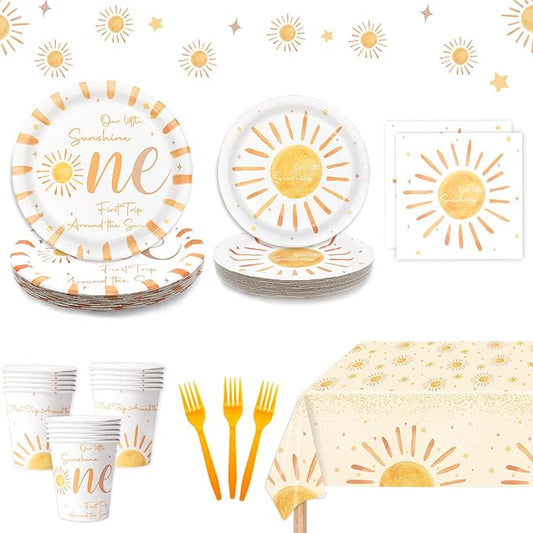 First Trip Around the Sun 1st Birthday Decorations Bohemian Hippie