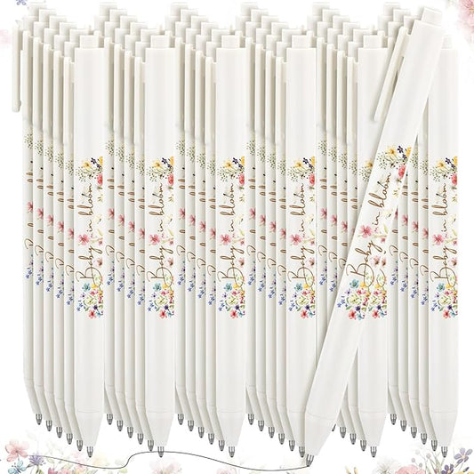 Ireer 36 Pcs Baby in Bloom Baby Shower Pens Gifts Bulk Party Favors