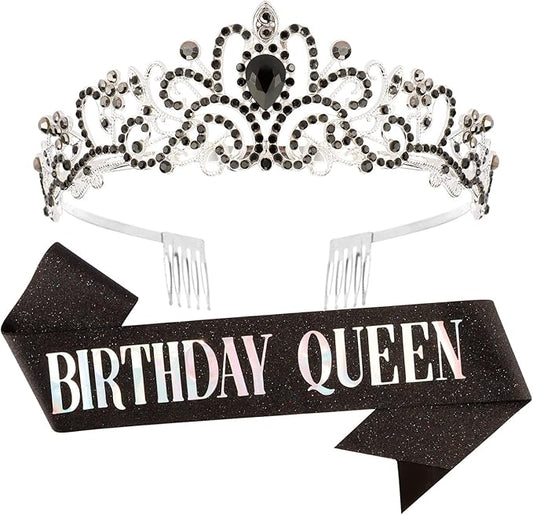 Velscrun Birthday Queen Tiaras Crown for Women, Queen Tiara for Mom