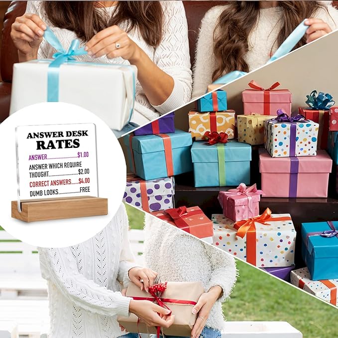 Funny Office Gifts for Coworkers, Boss Gifts, Answer Desk Rates