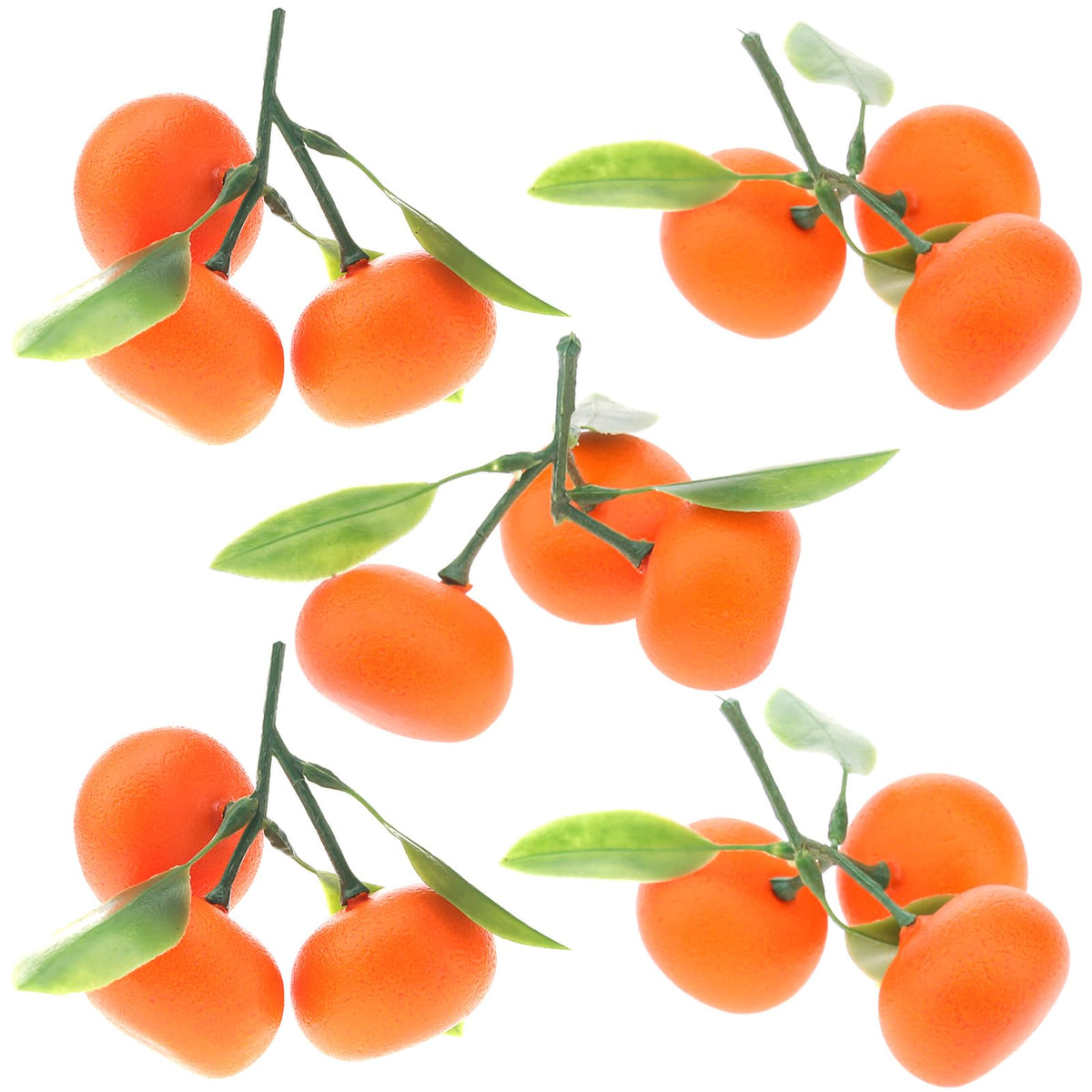 Gresorth Artificial Mini Bunch Orange Decoration Lifelike Tangerine