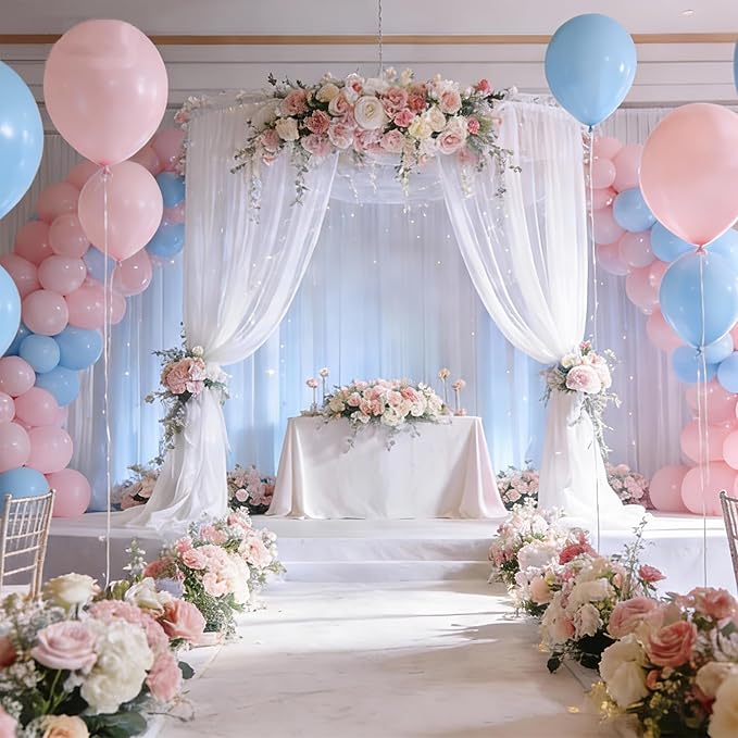 Gender Reveal Balloons 100 Pcs 12 Inch Pink and Blue Balloons