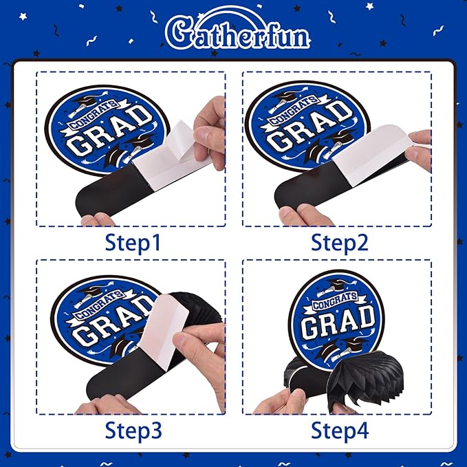 9PCS Graduation Party Decorations Class of 2026 Congrats Grad Table