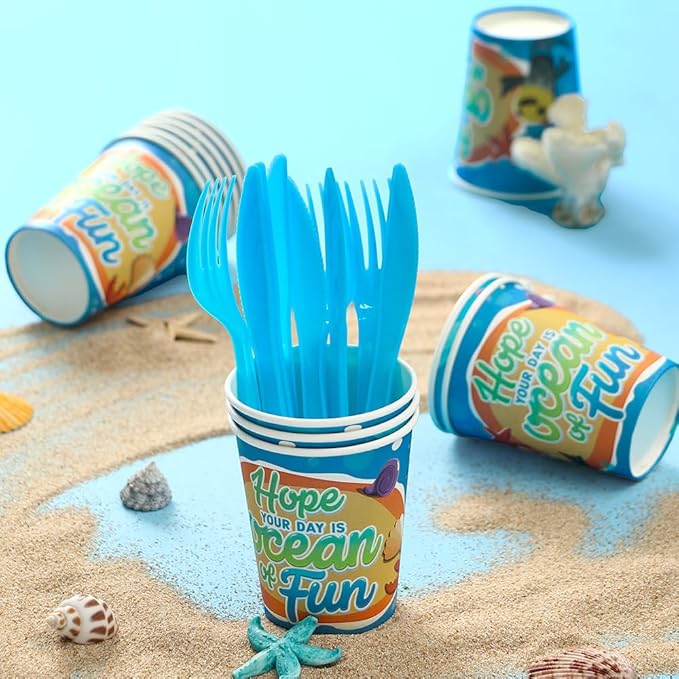 144Pcs Under the Sea Animal Birthday Party