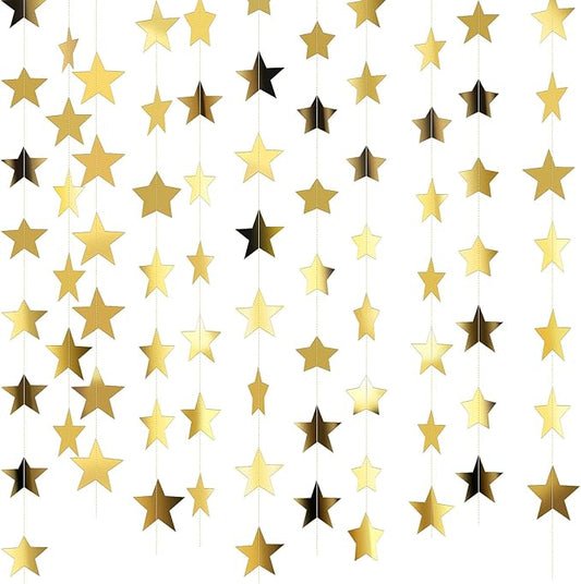 Patelai Glitter Star Garland Banner 2026 Graduation Decor 130 Feet #8