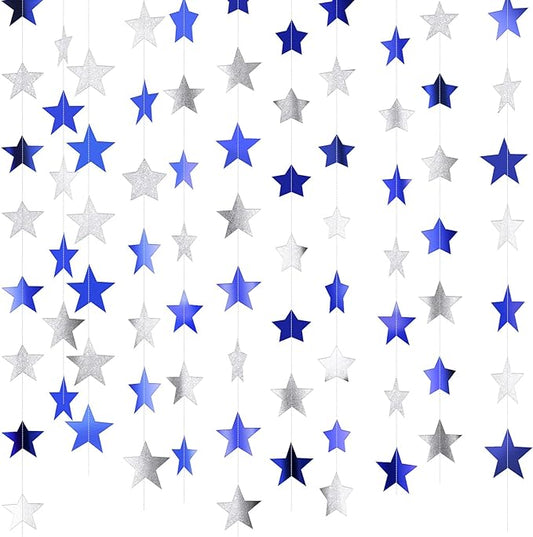 Patelai Glitter Star Garland Banner 2026 Graduation Decor 130 Feet #4