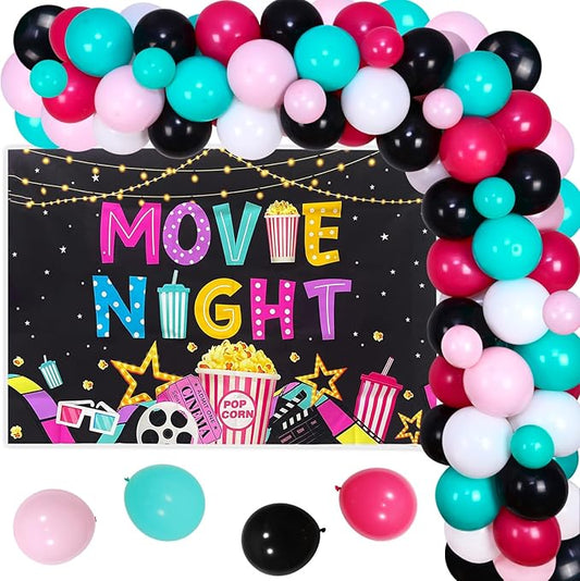 Movie Night Birthday Party Decorations for Girls Movie Theme Party