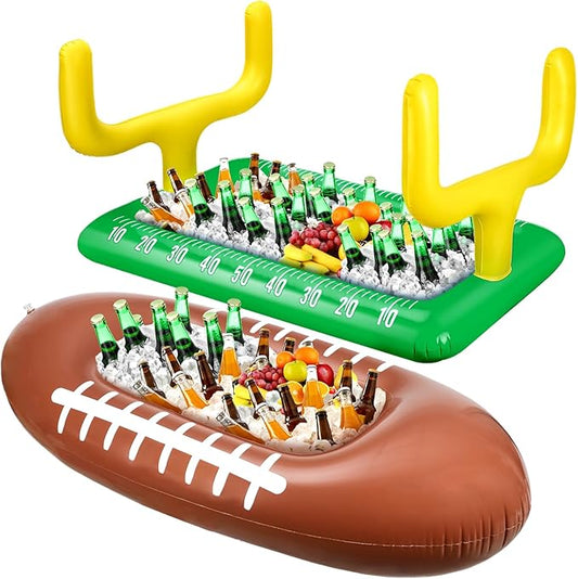 2 Pcs Inflatable Football Drink Cooler Football Party