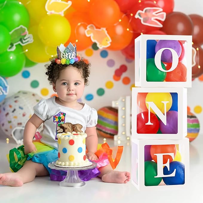 First Birthday Decorations for Boy Girls ONE Balloon