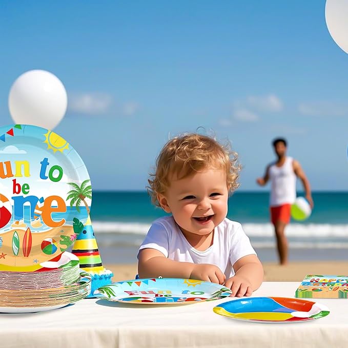 96Pcs Beach Ball Party Supplies Summer Beach Ball 1st Birthday