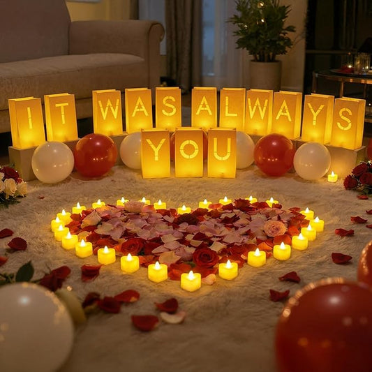 Valentines Day Decorations It was Always You Light Up Letters