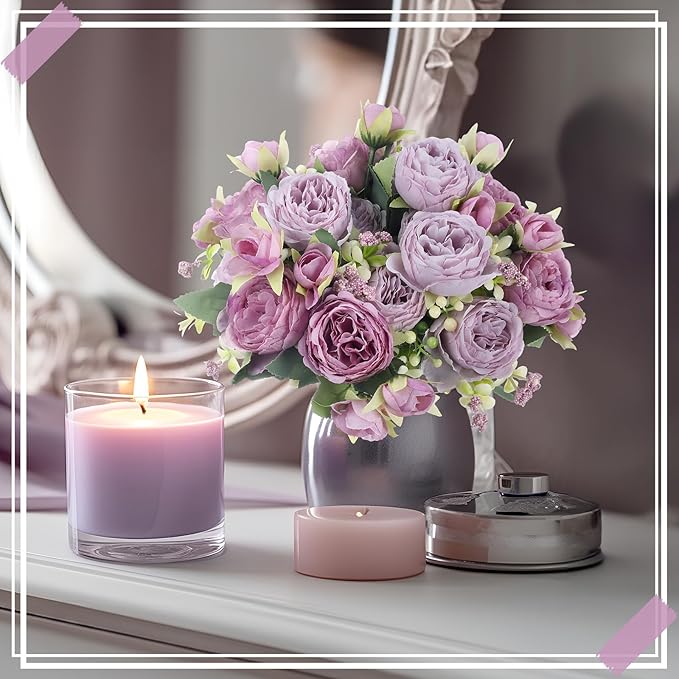 Boho Peony Bundles – Mauve Purple (8 Pack)