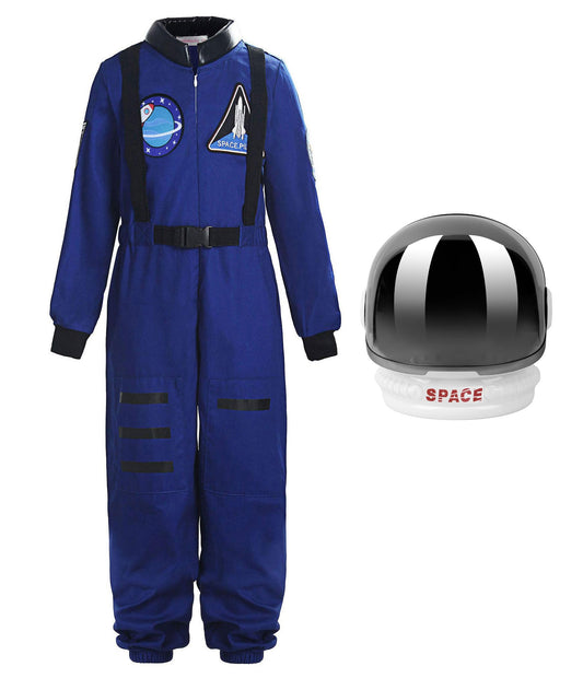 ReliBeauty kids girls boys Astronaut Costume with Space Helmet,4-5/100
