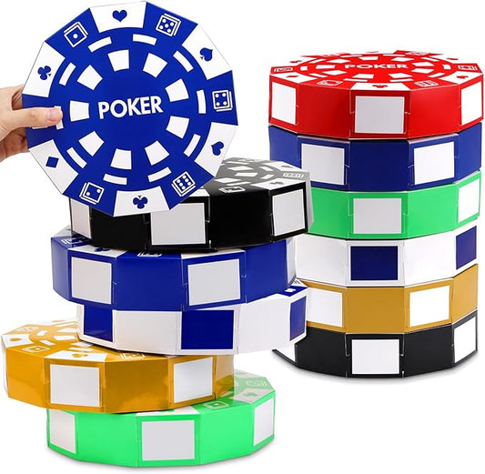 12 Pcs Casino Theme Party Decorations 9 Inch Large Poker Chip Favor