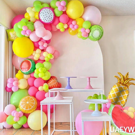 149pcs Twotti Fruity Balloon Arch Kit - Pastel Pink Yellow Green