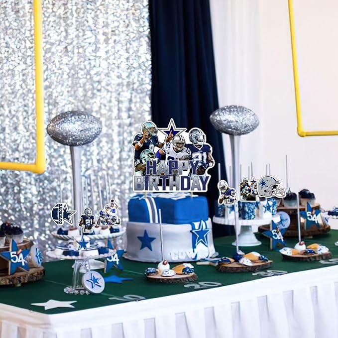 Cowboys Party Supplies Dallas Soccer Party Decorations with Banner
